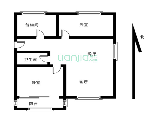 此房一梯两户，南北朝向，低楼层，看房方便