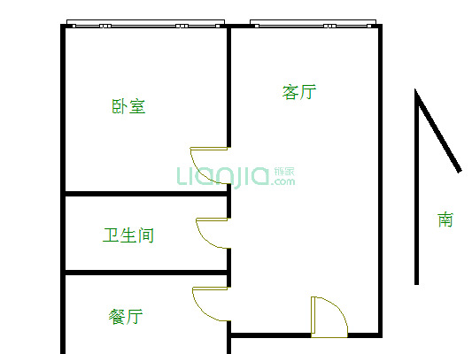 三牌楼大街  双南两房 居家装修 拎包入住 楼层好