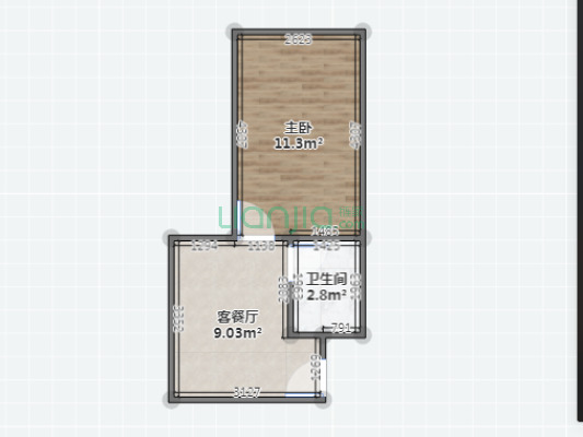 电梯中间楼层 朝南 格局方正 全明格局 使用面积大