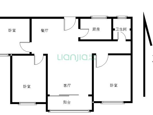 此房户型方正，三开间朝南，精装修拎包入住。