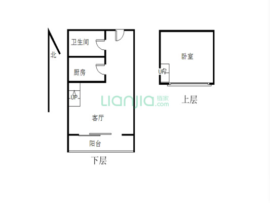 城市假日 温馨一房 户型实用 层高3.9米