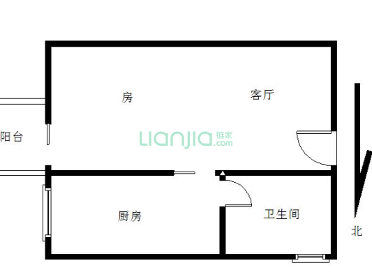 蓝色快线 实用精装一房 东向有阳台