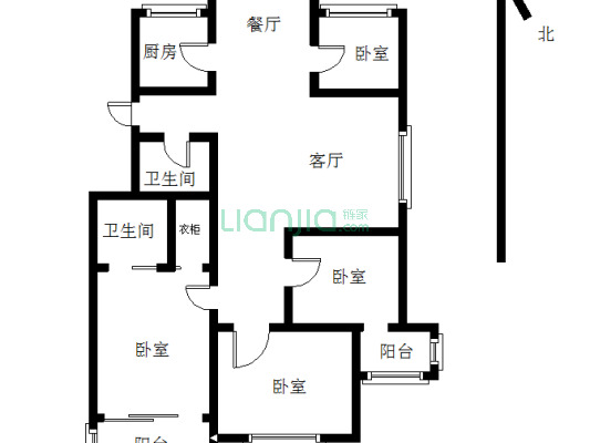 左岸花园 4室2厅 南