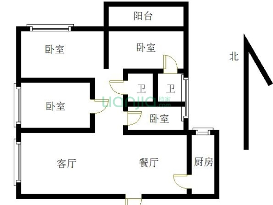 永昇城 3室2厅 西 北