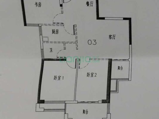 海润滨江花园B区 3室2厅 南 北
