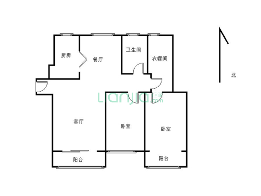 此房为大三房，户型方正南边通透，精装修