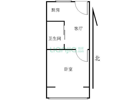 进香河 1室1厅 南