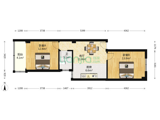 火瓦巷 钟英 常府街 洪武路 新街口 电梯房 精装修