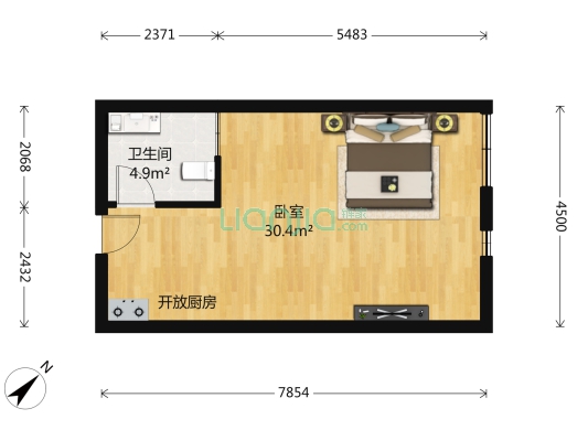 居住品质好 地铁口 精装修 新街口夜景 中华路