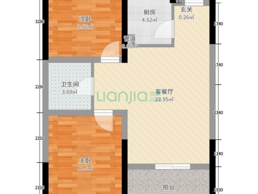 此房不满二 户型方正 视野宽阔 配套设施齐全