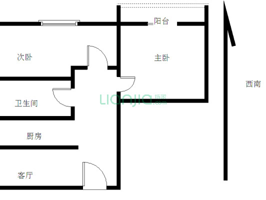 稻花村温馨3房 简单装修 地铁口物业 看房方便 带租约