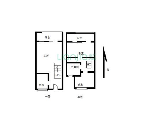 中御海立方 2室2厅 南