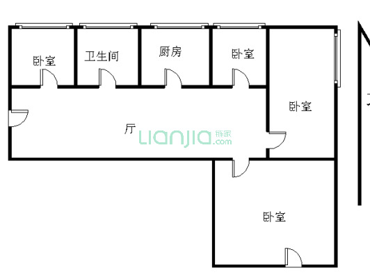 三牌楼小区西柏果园 4室1厅 南 北