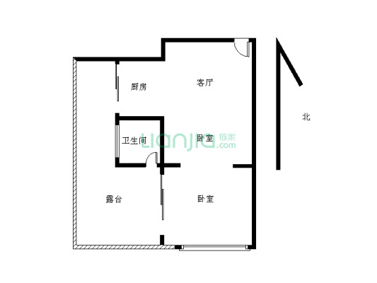 石竹新花园 CBD 地铁口 带2个大露台 少有户型