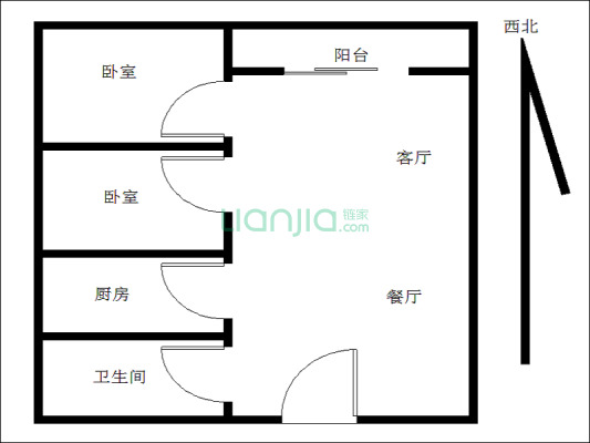 雍景园2-1-1-1 53.00m²