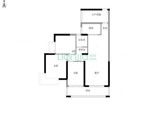 高层南向大三房 格局方正 直接拎包入住