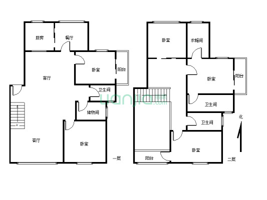 安居苑A区 6室3厅 南