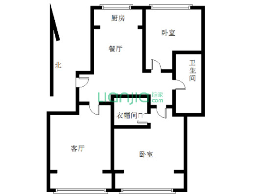 百合园通透两室，好位置好楼层可贷款