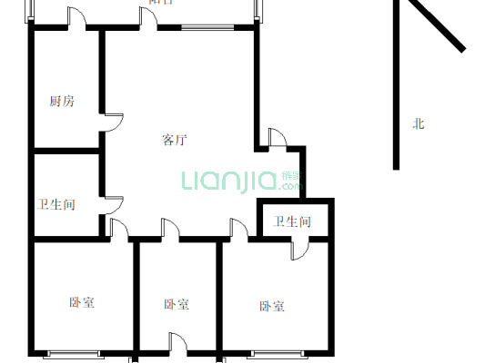 河柏小区 2室1厅 南 北