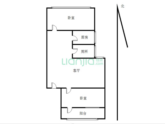 燕子山小区南区 1室1厅 南 北