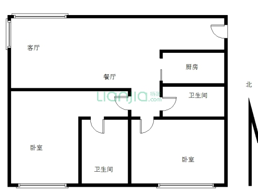 恒大时代峯汇 2室2厅 东 南 西