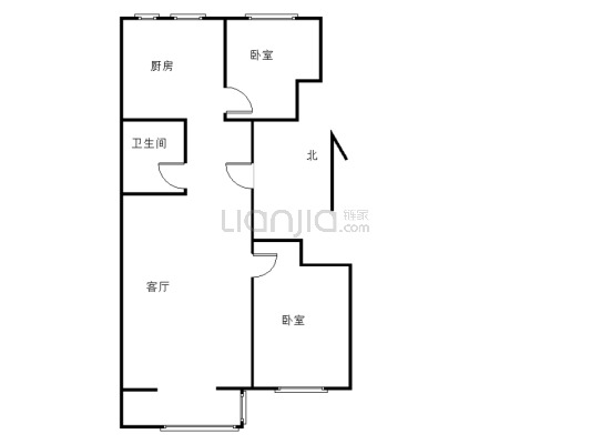 东方雅苑 2室2厅 南 北