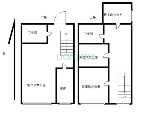 晋丰大厦 3室1厅 南 北