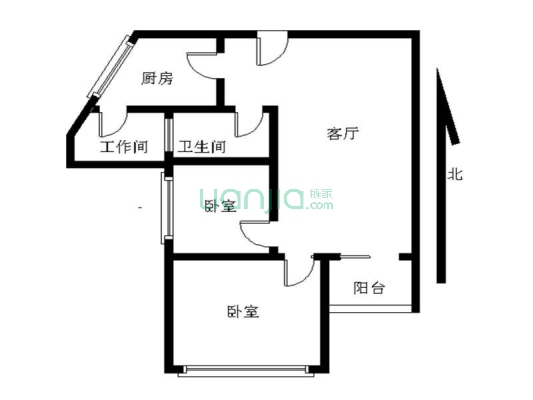 东风广场2房 户型格局很好 安静