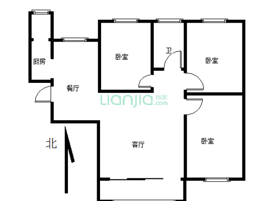 满二餐客分离小三房  户型稀有  诚意出售