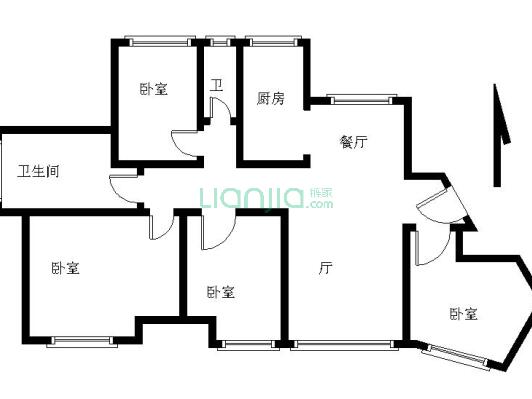 博轩园 带20㎡入户花园 南北通透 全明 瞰梅江