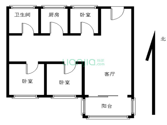 花园社区  南北通3房  诚心卖 方便看