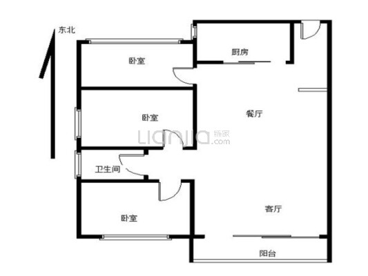 万达御湖公馆 3室2厅 西南