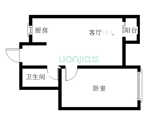 秀州咖尔花园 1室2厅 南