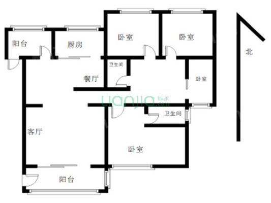 云谷花苑 4室1厅 南