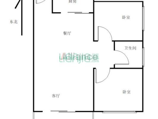 花园小区两房，交通便利，房子采光好