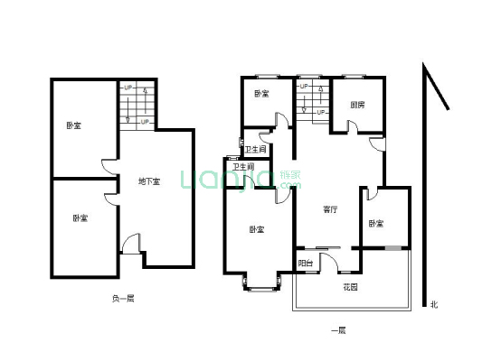 兰庭洋房一楼，带30院80地下室，品质社区