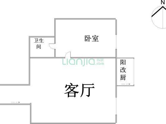 新都花园 1室1厅 东