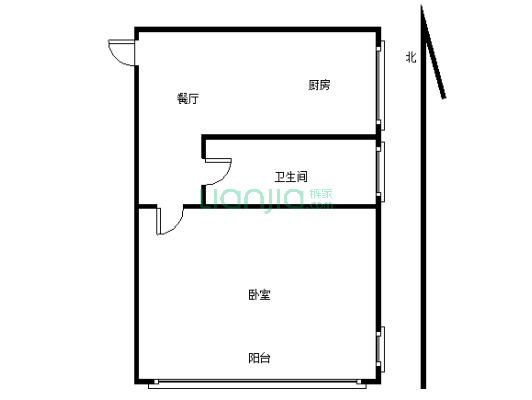 皇亲苑 1室1厅 南