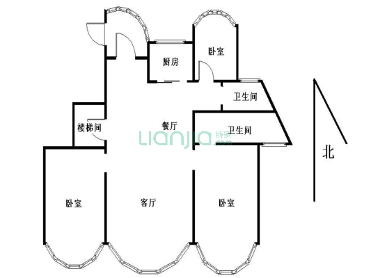 苏宁滨江壹号 3室2厅 南