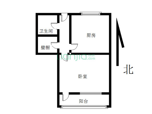 制锦市锦缠街 1室0厅 南