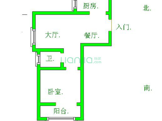 观风亭新苑一区 1室1厅 南 西南