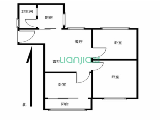 利安花园 3室2厅 南