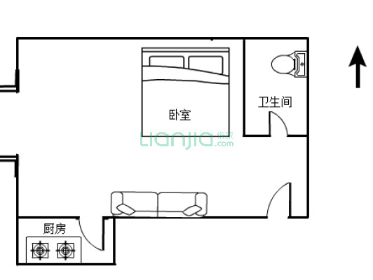 陕师大旁精装一居室，业主诚心出售，带租约