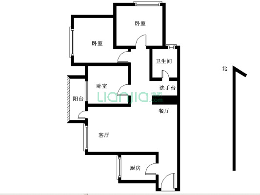 兰亭盛荟 3室2厅 南