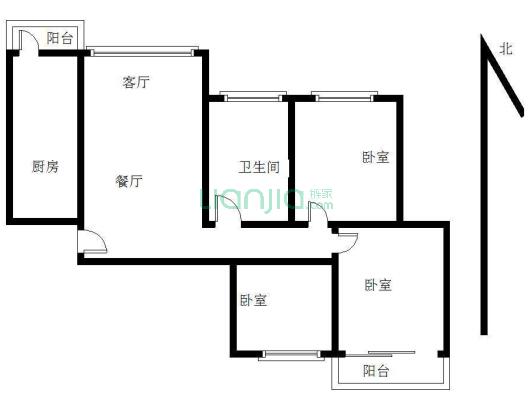 御景精装三房，边卫户型，高层，业主诚心卖