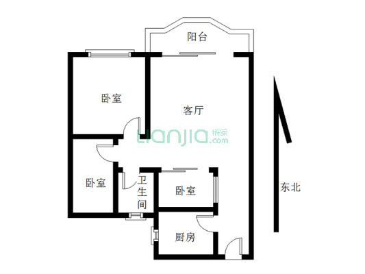 向西村地铁口 楼梯三房  方正使用   大阳台 满五年