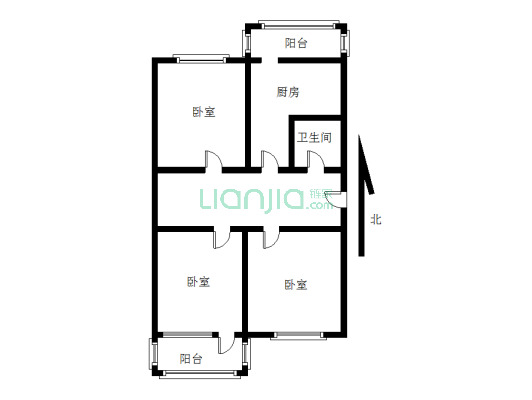 小纬二路 3室0厅 南 北