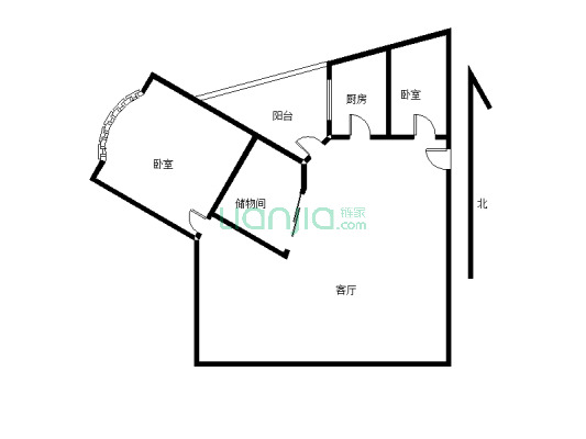 刺桐明珠 2室1厅 南