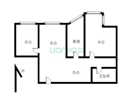 时代先锋 2室1厅 南