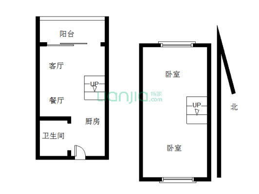 红本在手，复式房上下两层，实用率高 风景好